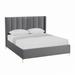 Renato Upholstered Linen Platform Bed