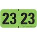 Doctor Stuff - 2023 Year Stickers Medical Arts Press Compatible Series Fluorescent Green/Black Colored Year Labels For End Tab File Folders 500/Roll 1 Roll 3/4 X 1-1/2