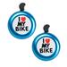 2Pcs Classic Bike Bell Aluminum Bicycle Bell Loud Crisp Clear Sound Bicycle Bike Bell for Adults Kids - Blue