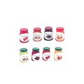 Etereauty 8 Bottles Doll House Miniatures Kitchen Display Fruit Jam Toys Artificial Micro Decors Layout Props Alloy Ornaments for Micro World Supplies (Mixed Color)