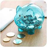 Wiueurtly Home Fresh Banku Piggy Banks & Money Jars Piggy bankBank for Kids Colorful Transparent Money Saving Box Boys Girls Cu