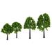 4pcs Trees Model Train Railway Wargame Scenery Landscape 2.76 -3.94 Inch HO Scale