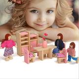 DEELLEEO Hape Wooden Doll House Furniture Baby s Room Set Hape Wooden Doll House Furniture Children s Room with Accessories