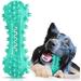 DEELLEEO Dog Toys Dog Teeth Cleaning Stick Chew Toy Squeaky Dog Chew Toothbrush Toys Natural Rubber Dental Care Chewing Cleaning Stick for Small Middle Large Dogs Natural Rubber Bone
