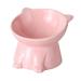 Raised Cat Bowl Pet Food Bowl Durable Food Container Cat Dishes Elevated Cat Food Bowl Tilted Elevated Cat Bowl for Small Dogs Supplies pink