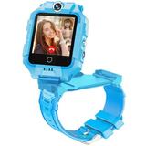 4G Kids Smart Watch for Boys Girls IP67 Waterproof WiFi Smartwatch with 90Â° Liftable 360Â° Rotatable Dial GPS Tracker SOS Calling Front and Rear Camera for Kids Children Students (Blue)