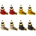 8 Pieces Gold Plated Rca Male To Rca Female Connectors 90 Degree Right Angle Adapters (4 Colors)