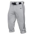 Nike BSBL Knicker Baseball Pants 3 1/4 Gray/Blue navy Youth Size (XS)