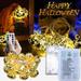 Ha-lloween Lights 20 LED Pumpkin-String Lights 8.2 Feet Ha-lloween Decor 8 Modes Steady And Flickering Lights For Indoor Outdoor Festival Party Holiday