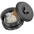 HOMEMAXS 1-2 Person Outdoor Cookware Set Camping Cooking Pot Pan Bowl Set Camping Kit (Black)