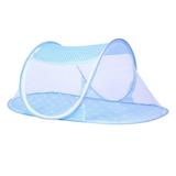 HOMEMAXS Summer Portable Baby Mosquito Insect Cradle Net Folding Baby Bed Crib Mosquito Net Baby Infant Bedding Mesh Crib Netting (Blue)