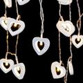 Jovati Wooden Heart Fairy String Lights 10 FT 20LED Valentine s Day Heart Shaped String Lights Battery Operated Led Lights Romatic Decor for Holiday Wedding Garden Birthday Party Indoor Valentines