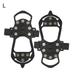 1 Pair Winter Fishing Climbing Boots Ice Snow Shoes Spikes Cleats Overshoe Ice Grippers Anti Slip Crampons L
