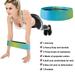 Htwon Fabric Resistance Bands Loop Gym Exercise Yoga Workout Butt Lift Booty Band Set