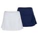 Lucky In Love Girls` Mini Inline Tennis Skort ( MEDIUM White )