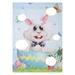 Etereauty 1Pc Easter Toss Game Flag Bunny Themed Banner Bean Bag Toss Banner Kid Toy