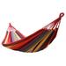 Portable IndoorOutdoor Hanging Garden Canvas Hammock Canvas Bed Camping Hanging Porch Backyard Swing Chair Travel