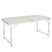 Topcobe Aluminum Ultralight Height Camp Table Folding Camping Table Small Folding Table for Outdoor Camp Picnic White 23.62 x 23.62 x 2.76