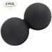 Double Lacrosse Ball Peanut Shape Self Massage Roller for Back Foot Neck Spine Shoulder Physical Trigger Point Therapy Deep Tissue Massager Tool Set