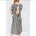 Urban Outfitters Dresses | Cooperative Boho Linen Midi Dress | Color: Gray/White | Size: S