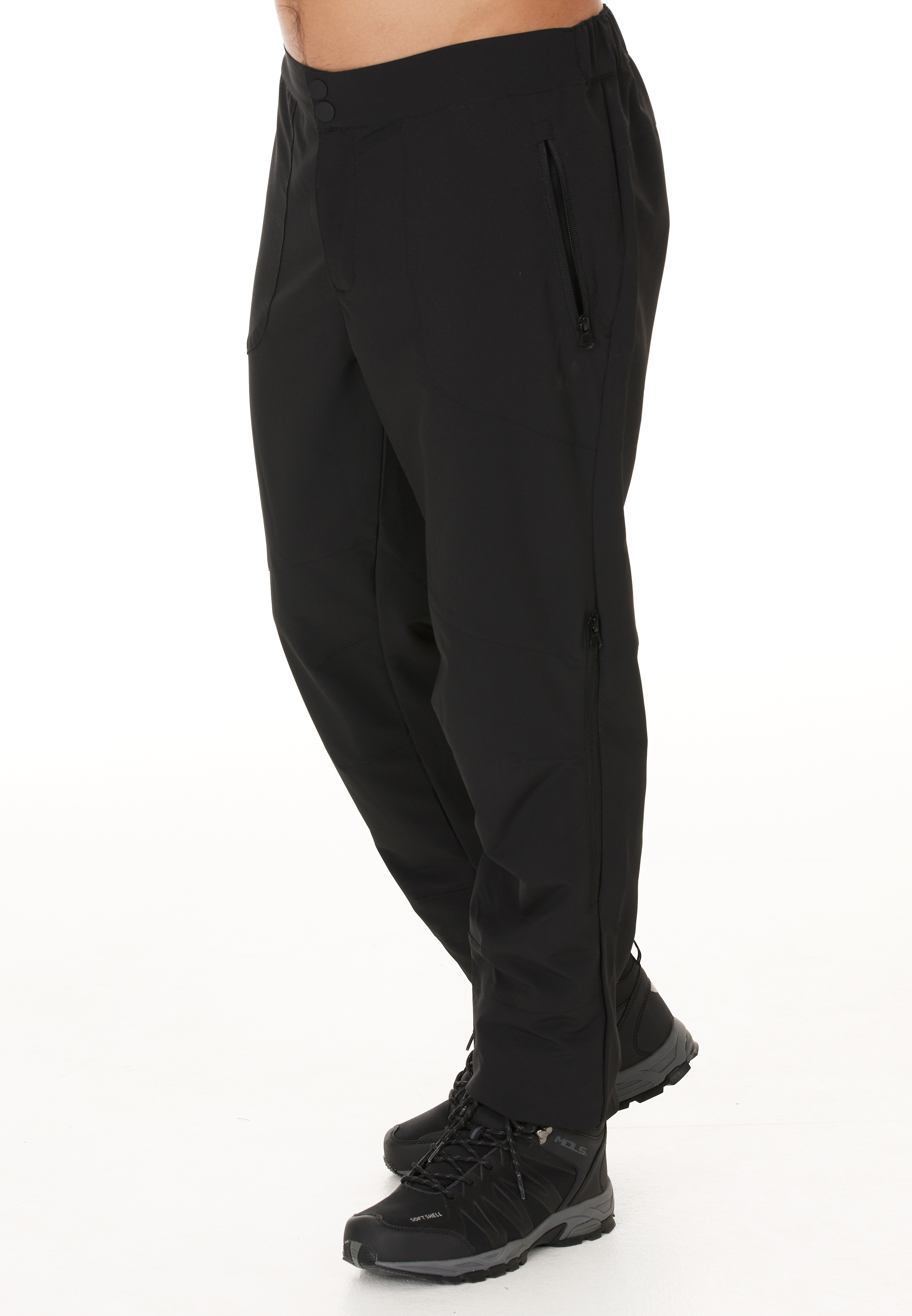 Softshellhose WHISTLER "Saldon", Herren, Gr. XXL, US-Größen, schwarz, 100% Polyester, unifarben, Casual, Hosen, mit Belüftungsschlitzen