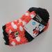 Disney Accessories | Disney Minnie Mouse Fuzzy Socks | Color: Black/Red | Size: 18 - 24 Months