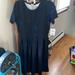 Lularoe Dresses | Brand New Amelia Dress | Color: Black/Blue | Size: L