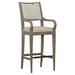 Fairfield Chair Reece 31" Bar Stool Wood/Upholstered in Green/Brown | 48.25 H x 20.5 W x 23.25 D in | Wayfair 8853-06_8789 30_Tobacco