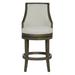 Fairfield Chair Robroy 30" Bar Stool Wood/Upholstered in Blue | 46.5 H x 24.5 W x 24.5 D in | Wayfair 2000-07_9508 97_Espresso