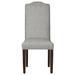 Fairfield Chair Lasso Side Chair Wood/Upholstered in Green/Gray/Blue | 41.25 H x 18.5 W x 24 D in | Wayfair 8857-05_9508 97_Walnut