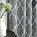 Homlpope 95% Blackout Window Curtain Panels Moroccan Geo Print Room Darkening Thermal Insulated Energy Efficient Drapes Quatrefoil Grommet Top Window Treatment | Wayfair