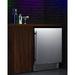 Summit Appliance 4.98 cu. ft. Built-in Mini Fridge Stainless Steel in Black/Gray | 33.88 H x 26.75 W x 25.25 D in | Wayfair FF27BSS