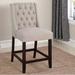 Alcott Hill® Remy Counter Stool Wood/Upholstered in Brown | 40 H x 21 W in | Wayfair 25E1A52754DA4AEC807C8C5AF4BE3B4E