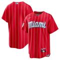 Men's Nike Red Miami Marlins City Connect Replica Team Jersey