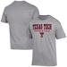 Men's Champion Gray Texas Tech Red Raiders Track & Field Stack T-Shirt