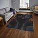 Black Rectangle 5'3" x 7'7" Indoor Area Rug - East Urban Home Nalini Machine Made Flatweave Polyester Area Rug in/Bronze Polyester | Wayfair