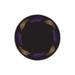 Black/Brown Round 4'7" Area Rug - East Urban Home Round Batholo Machine Made Power Loomed Area Rug in Black/Purple/Brown Polyester | Wayfair