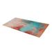 Blue 79 x 39 x 0.31 in Area Rug - East Urban Home Machine Abstract Machine Woven Area Rug in Red/Polyester | 79 H x 39 W x 0.31 D in | Wayfair