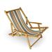 AllModern Giana Reclining Deck Chair Manufactured Wood in Brown/Gray/Green | 32 H x 24 W x 45 D in | Wayfair F367526228C0438393E3E41A5AD4189A