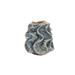 Joss & Main Fieldway Organic Shaped Stoneware Vase w/ Wavy Pattern Exterior Stoneware, Ceramic in Blue/White | 7.5 H x 6.75 W x 6.75 D in | Wayfair