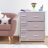 Isabelle & Max™ Manwaring 7 Drawer 25" W Chest Wood in Pink | 28.75 H x 25 W x 11.87 D in | Wayfair 2143A49B83D54C44809B52691B7EA2BC