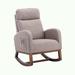 Armchair - Latitude Run® Danele 27.1 inches Wide Tufted Armchair Polyester/Plastic in Gray | 41.33 H x 27.1 W x 37 D in | Wayfair