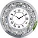 Everly Quinn Megharam 20 inch Diamond Wall Clock Metal in Gray | 20 H x 20 W x 3 D in | Wayfair 389CF3A976B442DCAE6173BC85F34964