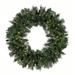 The Holiday Aisle® Lighted PVC & PE Blend Wreath in White | 36 H x 36 W x 8 D in | Wayfair 0B0EAAFBBD7940B391A4838AE430ADD3