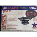 Earthquake Sound FOCUS EQ-693R 6x9 3 Way Coaxial Car Shelf Speakers 800 WATTS RRP £249.99 with Swivel Tweeters