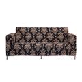 XDKS Sofa Cover,Slipcovers,2 Piece Jacquard Sofa Covers Stretch Fabric Settee Cover Furniture Protector for Chair (Stark Black,3 Seater/Sofa)