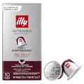 illy Coffee Nespresso Compatible Capsules, Intenso, Aluminium Coffee Capsules, Pack of 10