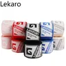 Lekaro-Bracelet de boxe en coton 2 rouleaux de 4m bande de poignet Sanda Muay Thai boxeur rond