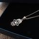 Hamsa Hand Sterling Silver Necklace - Symbolic Pendant Religious Jewellery Gift For Her