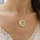Gold Om Necklace - Ohm Aum Pendant Charm Yoga Meditation Gift For Her Men